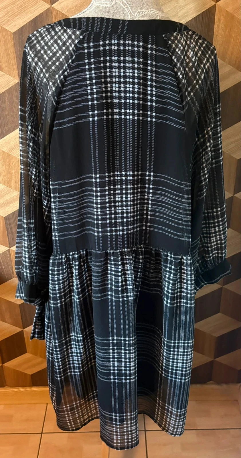 Black plaid dress – photo 2